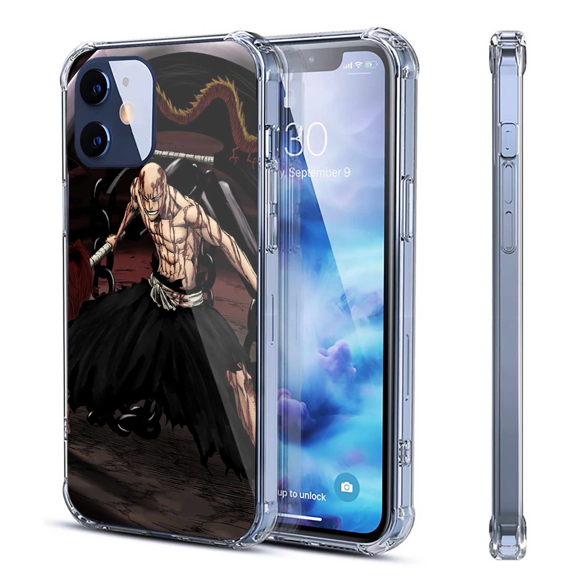 （画像用） ブリーチ BLEACH 【iPhone 12シリーズ対応】透明スマホケース（クリアソフトケース）